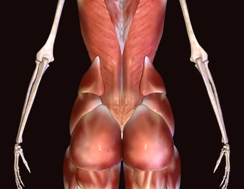 Ilustracja 3D mięśni męskich