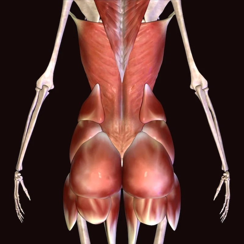 Ilustracja 3D mięśni męskich