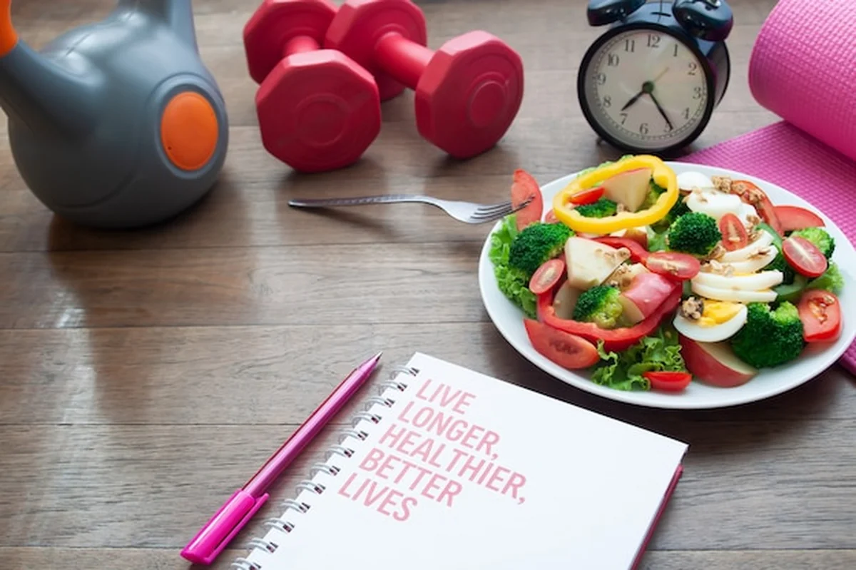 Zdjęcie przedstawia koncepcję zdrowej diety